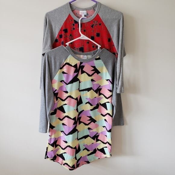 LuLaRoe Set of Two Randy Simply Comfortable Shirts Small - Picture 1 of 8